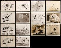 6t0807 LOT OF 14 MICKEY MOUSE UNMARKED RE-RELEASE OR RE-STRIKE 8X10 STILLS 1970s Disney cartoons!