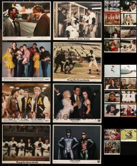 6t0704 LOT OF 35 COLOR 8X10 STILLS AND MINI LOBBY CARDS 1960s-1990s scenes from a variety of movies!
