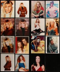 6t0832 LOT OF 15 COLOR 8X10 REPRO PHOTOS 1990s Suzanne Somers, Heather Graham & more!