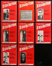 6t0278 LOT OF 8 EXHIBITOR EXHIBITOR MAGAZINES 1963-1967 images & info for theater owners!