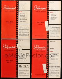 6t0286 LOT OF 4 INDEPENDENT FILM JOURNAL 1972 EXHIBITOR MAGAZINES 1972 info for theater owners!