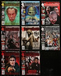 6t0200 LOT OF 8 HORROR HOUND MAGAZINES 2007-2012 great images for horror enthusiasts!