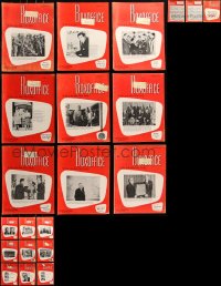 6t0242 LOT OF 21 BOX OFFICE 1960S EXHIBITOR MAGAZINES 1960s images & info for theater owners!