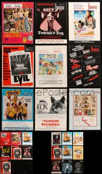 6t0240 LOT OF 25 BOX OFFICE 1970S EXHIBITOR MAGAZINES 1970s images & info for theater owners!