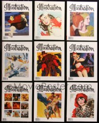 6t0194 LOT OF 9 ILLUSTRATION ISSUES #21-30, MISSING #23 MAGAZINES 2008-2010 lots of color art!