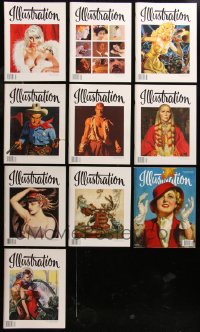 6t0186 LOT OF 10 ILLUSTRATION ISSUES #11-20 MAGAZINES 2004-2007 great color artwork!