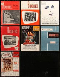 6t0253 LOT OF 7 BOX OFFICE EXHIBITOR MAGAZINES 1958-1965 images & info for theater owners!