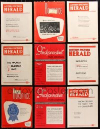 6t0274 LOT OF 11 EXHIBITOR MAGAZINES 1961-1963 great images & information for theater owners!