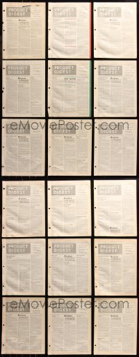 6t0265 LOT OF 21 PRODUCT DIGEST SECTIONS FROM 1943 MOTION PICTURE HERALD EXHIBITOR MAGAZINES 1944
