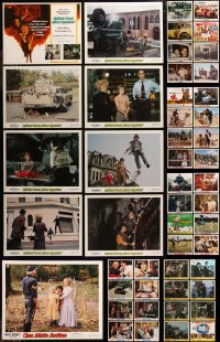 6t0429 LOT OF 73 WALT DISNEY LOBBY CARDS 1970s complete sets from live action movies!
