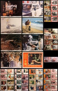 6t0427 LOT OF 74 LOBBY CARDS 1960s-1970s incomplete sets from a variety of different movies!