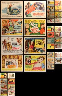 6t0388 LOT OF 37 TITLE CARDS 1950s great images from a variety of different movies!
