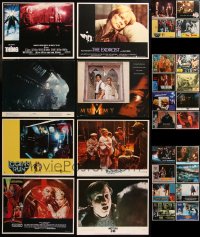 6t0473 LOT OF 28 1970S-90S HORROR/SCI-FI LOBBY CARDS 1970s-1990s great scenes from several movies!