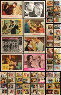 6t0439 LOT OF 64 1960S LOBBY CARDS 1960s great scenes from a variety of different movies!