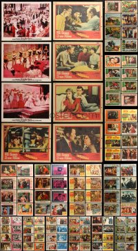 6t0410 LOT OF 112 1950S LOBBY CARDS 1950s incomplete sets from a variety of different movies!