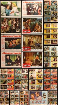 6t0411 LOT OF 105 1950S LOBBY CARDS 1950s incomplete sets from a variety of different movies!