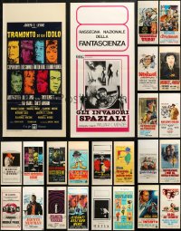 6t0944 LOT OF 26 FORMERLY FOLDED ITALIAN LOCANDINAS 1950s-1990s a variety of movie images!