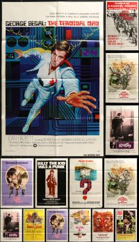 6t0356 LOT OF 16 FOLDED ONE-SHEETS 1960s-1970s great images from a variety of different movies!