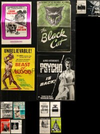 6t0138 LOT OF 14 CUT HORROR/SCI-FI PRESSBOOKS 1940s-1970s advertising for a variety of movies!