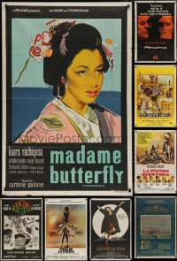 6t0059 LOT OF 11 FOLDED ARGENTINEAN POSTERS 1950s-1980s great images from a variety of movies!