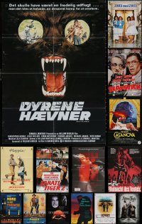 6t0640 LOT OF 20 FOLDED GERMAN A1 POSTERS 1970s-1990s great images from a variety of movies!
