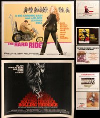 6t0999 LOT OF 9 MOSTLY UNFOLDED HALF-SHEETS 1970s great images from a variety of movies!