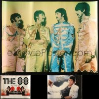 6t1078 LOT OF 3 UNFOLDED MUSIC POSTERS 1960s-2000s Michael Jackson, The Beatles & The 88