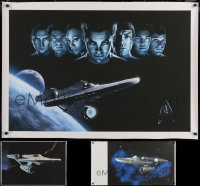 6t1020 LOT OF 3 STAR TREK SPECIAL POSTERS 2000s great images of the Enterprise in space!