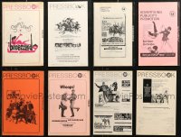 6t0124 LOT OF 17 UNCUT PRESSBOOKS 1960s-1970s advertising for a variety of different movies!