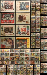 6t0397 LOT OF 162 INDIVIDUALLY BAGGED 1950S LOBBY CARDS 1950s scenes from a variety of movies!