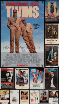 6t1074 LOT OF 16 UNFOLDED AND FORMERLY FOLDED VIDEO POSTERS 1980s-1990s a variety of movie images!
