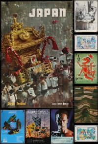 6t1046 LOT OF 15 UNFOLDED MISCELLANEOUS POSTERS 1960s-1990s a variety of cool images!