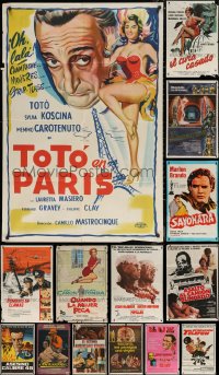 6t0050 LOT OF 20 FOLDED ARGENTINEAN POSTERS 1960s-1980s great images from a variety of movies!