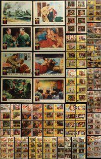 6t0395 LOT OF 184 1950S LOBBY CARDS 1950s complete sets from a variety of different movies!