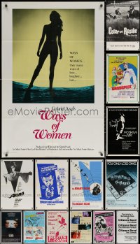 6t0355 LOT OF 16 FOLDED U.S. AND CANADIAN ONE-SHEETS 1960s-1990s images from a variety of movies!
