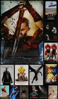 6t1139 LOT OF 19 UNFOLDED MOSTLY DOUBLE-SIDED 27X40 ONE-SHEETS 1990s-2010s cool movie images!