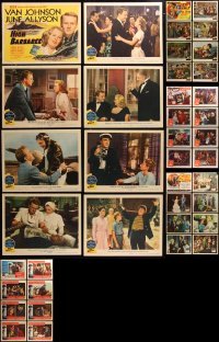 6t0464 LOT OF 40 1940S LOBBY CARDS 1940s complete sets from a variety of different movies!