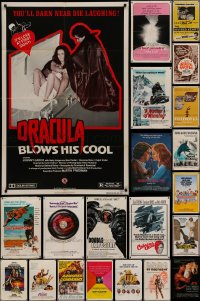 6t0295 LOT OF 81 FOLDED ONE-SHEETS 1960s-1990s great images from a variety of different movies!