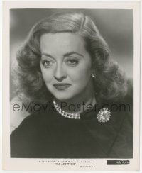 6w0032 ALL ABOUT EVE 8.25x10 still 1950 great head & shoulders portrait of star Bette Davis!