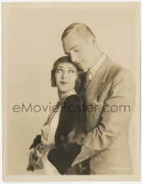 6w0097 CHICKEN A LA KING 7.75x10.25 still 1928 romantic portrait of George Meeker & Frances Lee!