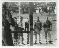 6w0114 COOL HAND LUKE 8.25x10 still 1967 Paul Newman & three others arriving at prison camp!