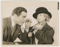 6w0121 CURLY TOP 8x10.25 still 1935 John Boles stares at Shirley Temple wearing men's clothing!