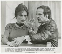 6w0130 DAY FOR NIGHT candid 8x9.25 still 1973 c/u of director Francois Truffaut & Jacqueline Bisset!