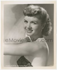 6w0135 DEBBIE REYNOLDS 8.25x10 still 1940s great MGM studio portrait in sexy backless dress!