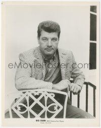 6w0137 DICK SHAWN 8x10.25 still 1960s great seated portrait of the stand up comedian/actor!