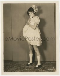 6w0153 DOROTHY SEBASTIAN 8x10.25 still 1920s dressed up as a young girl with her skirt in her mouth!