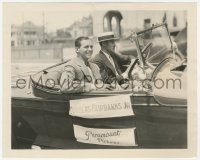 6w0154 DOUGLAS FAIRBANKS JR 8.25x10 still 1920s in car at parade of Greater Movie Season opening!