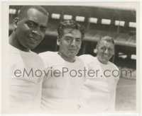 6w0158 EASY LIVING 8.25x10 still 1949 Victor Mature with football star Kenny Washington by Kahle!
