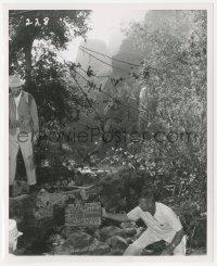 6w0173 FBI STORY 8.25x10 set reference photo 1959 S. America jungle set with James Stewart shown!