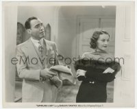 6w0188 GAMBLING LADY 8x10 still 1934 close up of sexy Barbara Stanwyck with Pat O'Brien!